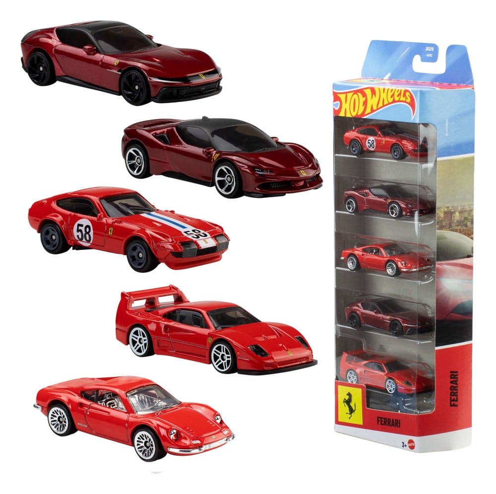 Ferrari Hot Wheels Die-Cast Vehicle 5-Pack 1/64 - New Wave