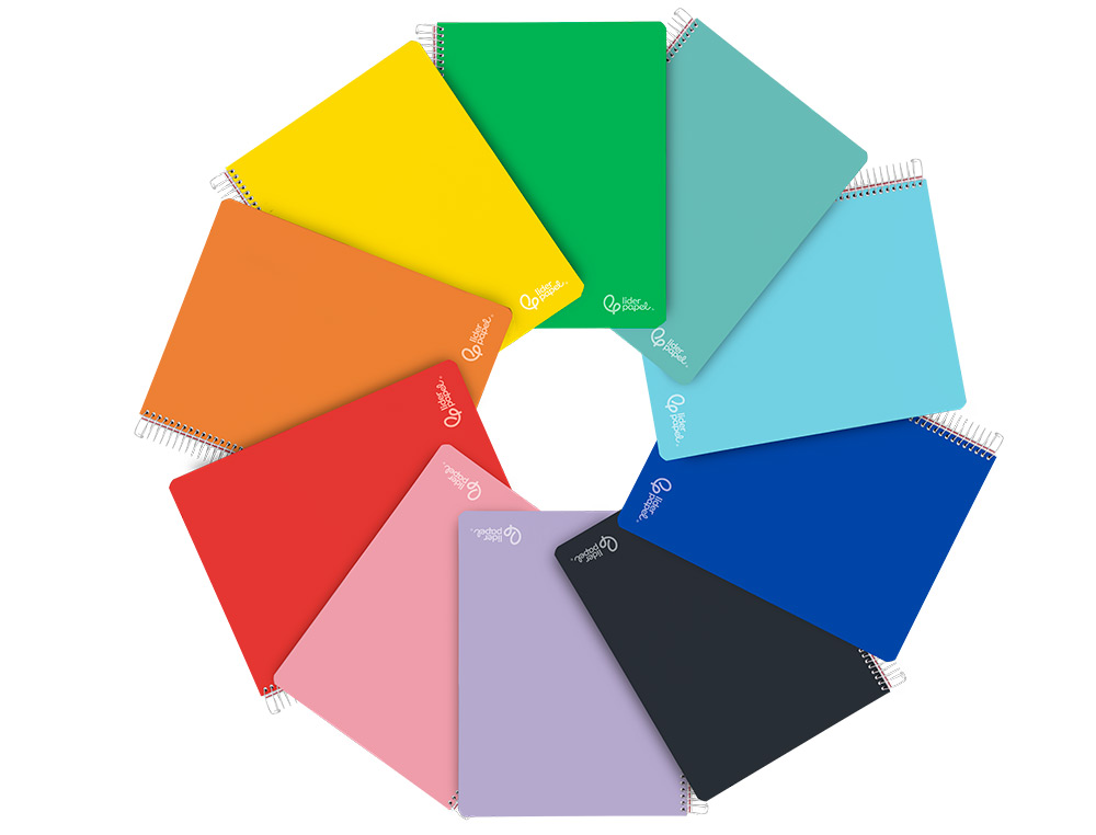 Caderno Espiral Liderpapel A5 Witty Quadriculado c/cores - New Wave