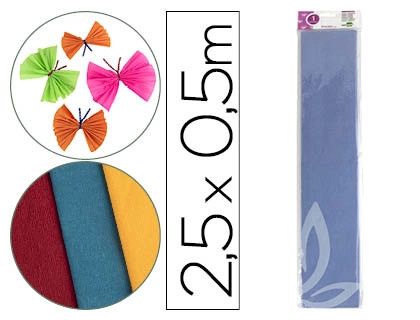 Papel Crepe Liderpapel Celeste Classico