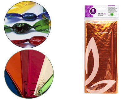 Papel Celofane Liderpapel 50x70cm AM - New Wave