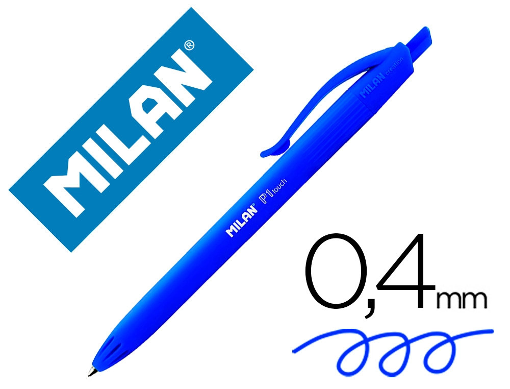 Esferográfica Milan P1 Touch AZ - New Wave