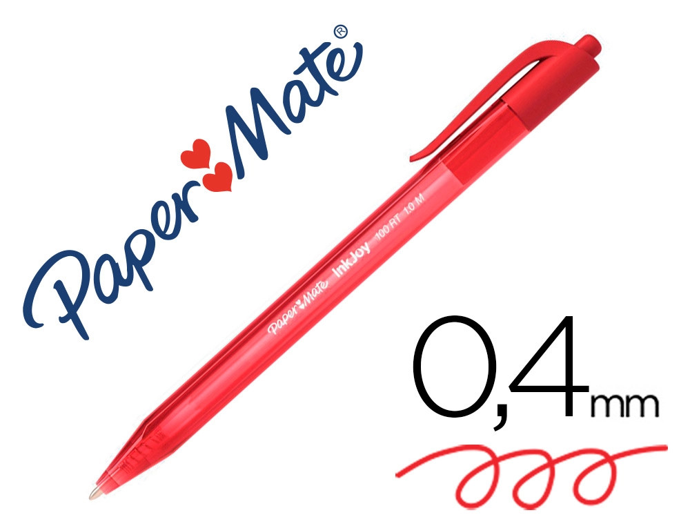Esferografica Retrátil Paper Mate 1.0mm Inkjoy VM