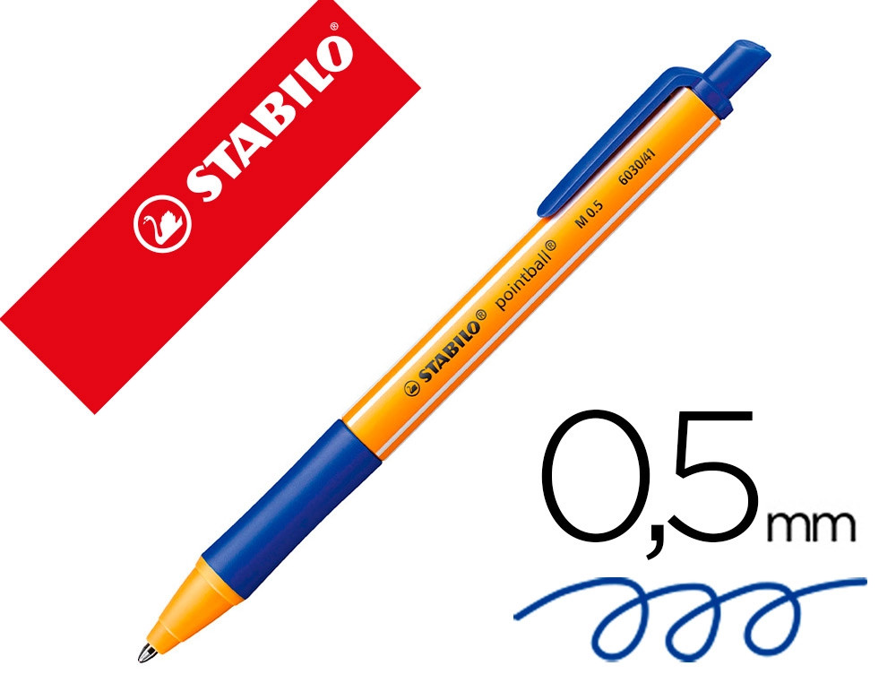 Esferografica Retratil Stabilo Pointball 0.5 AZ