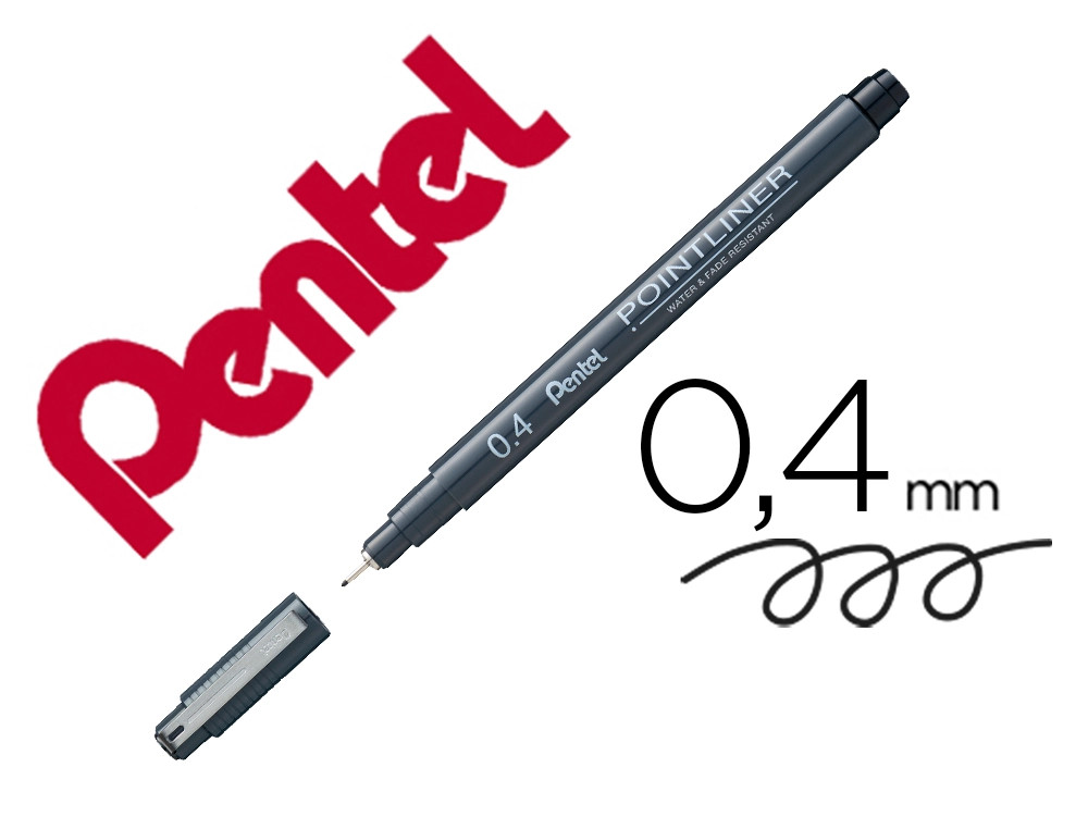 Marcador Pentel Fineliner 0.4 PR - New Wave