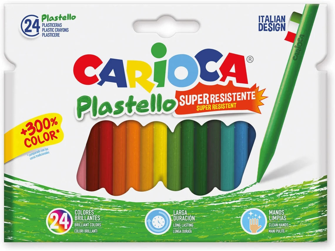Lápis de Cera Carioca Jumbo 12 - New Wave